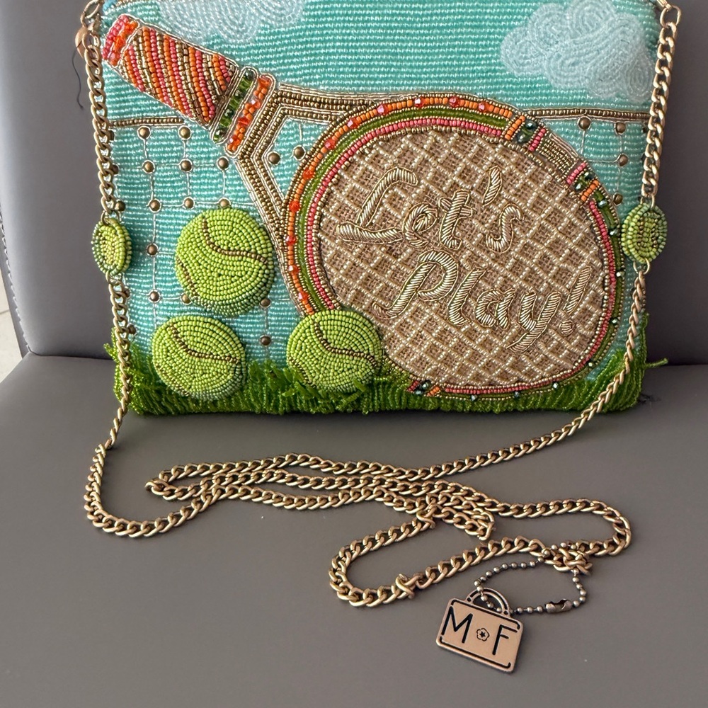 Original Mary Frances beaded “tennis” handbag